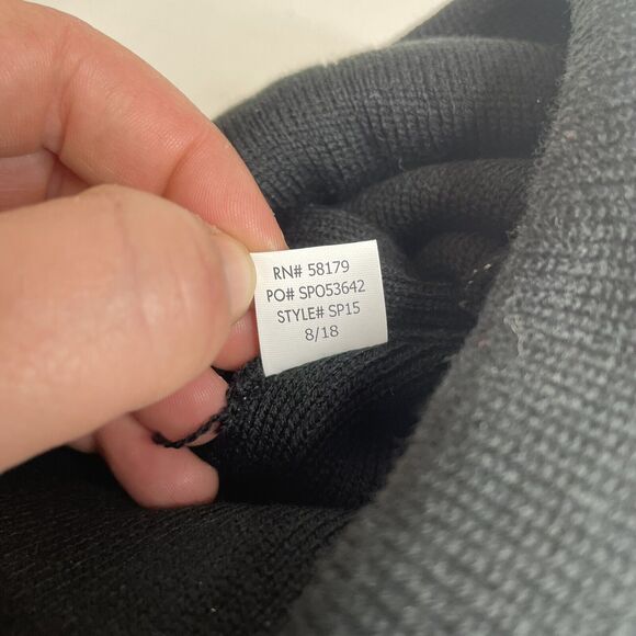 New 23 GOAT Winter Beanie, Gray/Black, Knit, Pom, Acrylic NWT - Picture 7 of 9